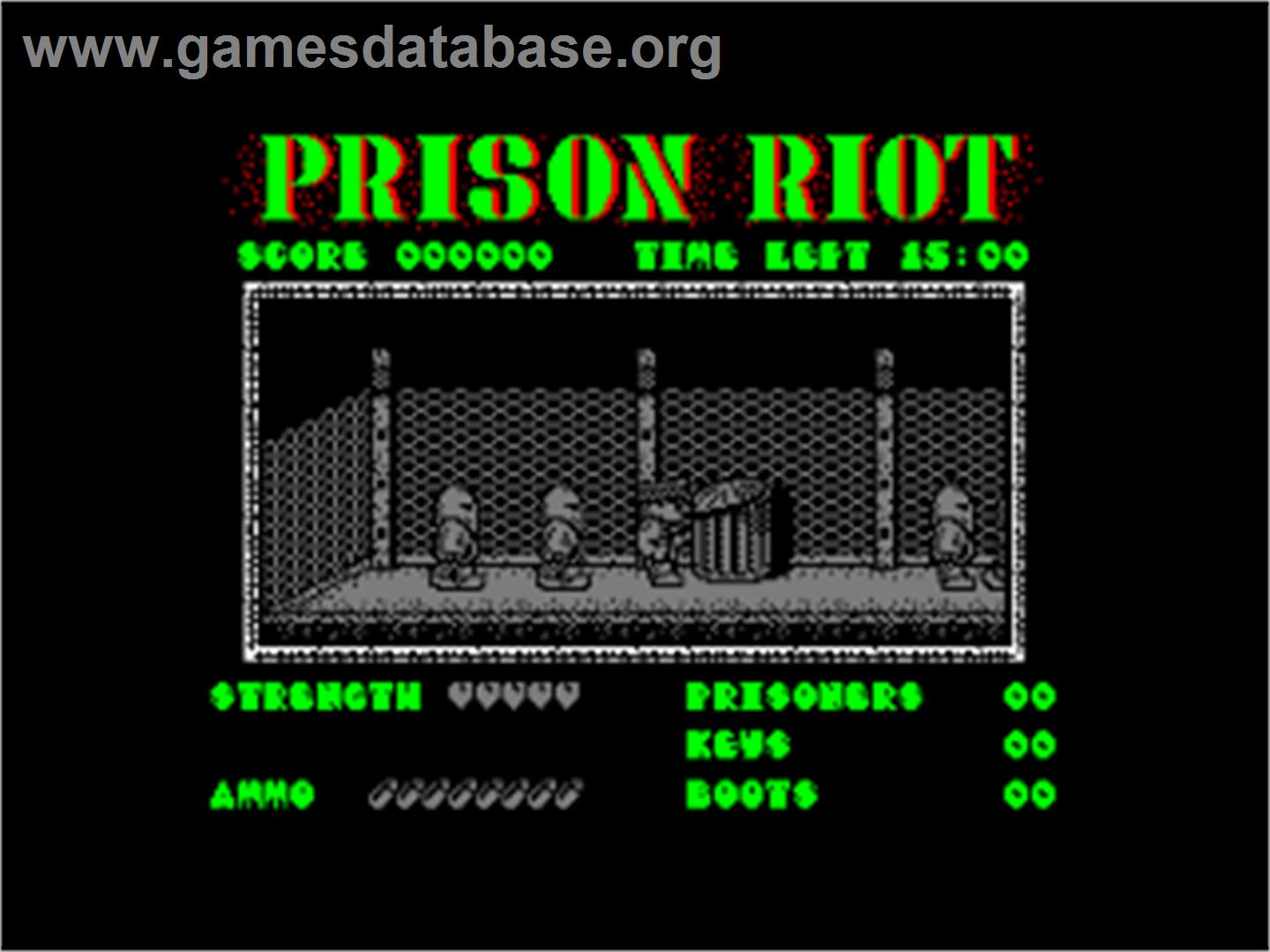 Prison Riot - Amstrad CPC - Artwork - In Game