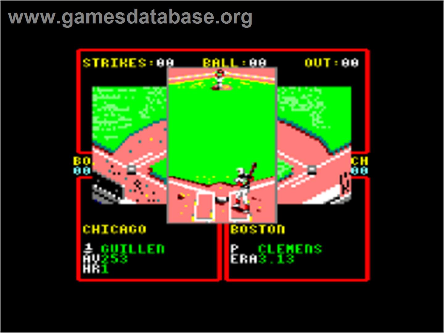 RBI Baseball 2 - Amstrad CPC - Artwork - In Game