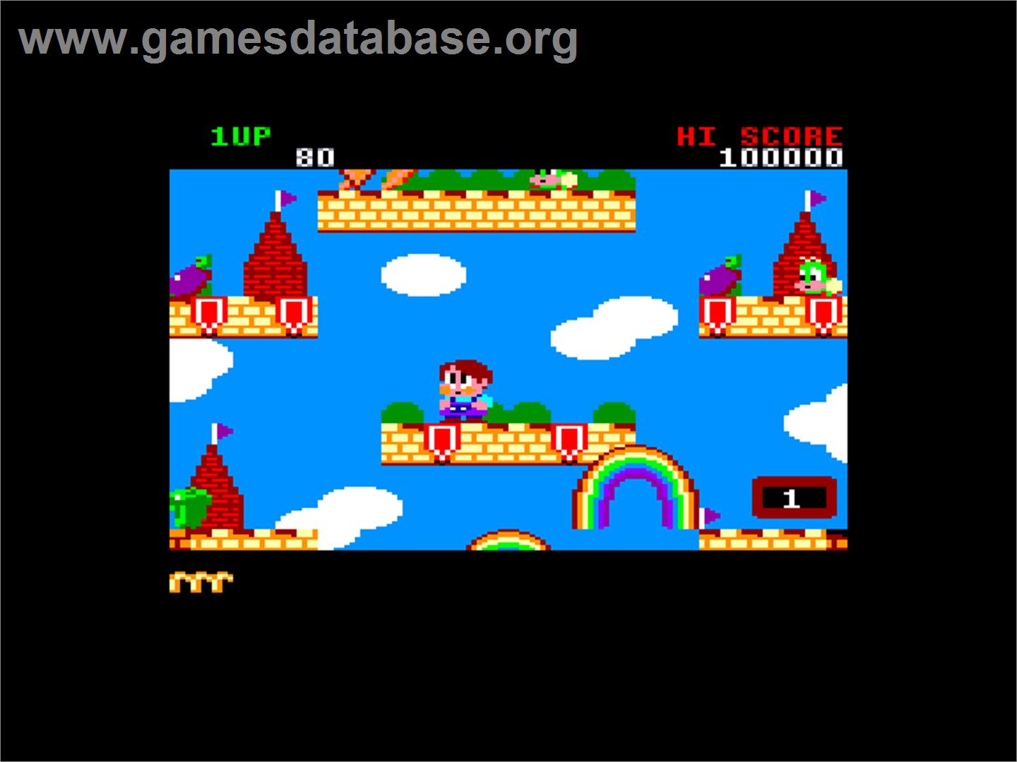 Rainbow Islands: The Story of Bubble Bobble 2 - Amstrad CPC - Artwork - In Game