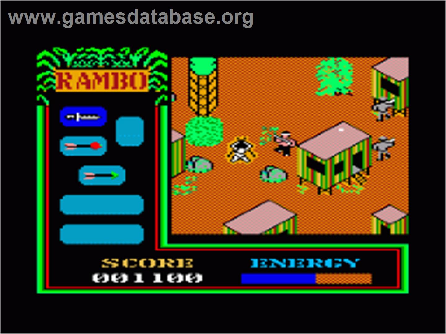 Rambo: First Blood Part 2 - Amstrad CPC - Artwork - In Game