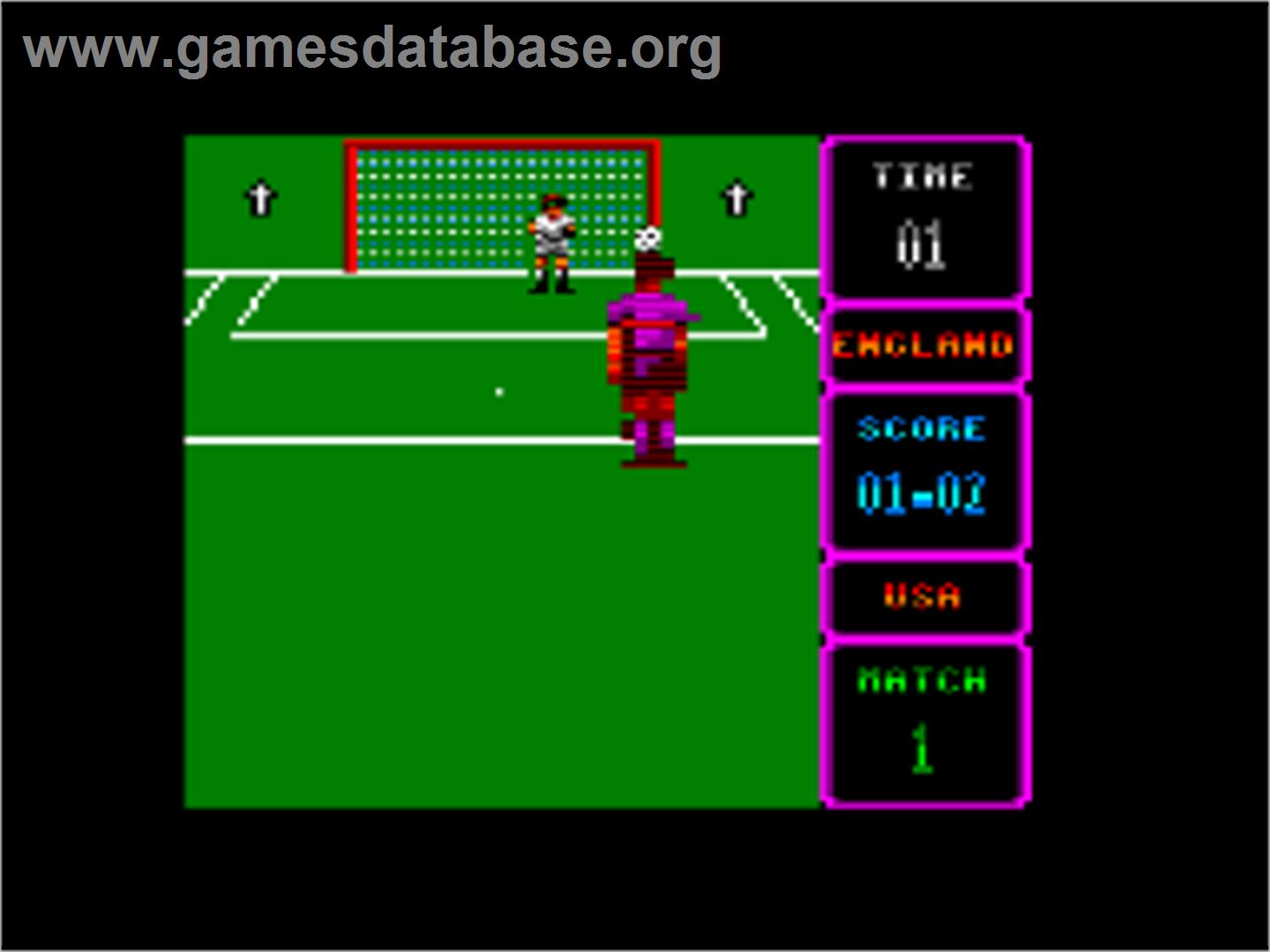 Rick Davis' World Trophy Soccer - Amstrad CPC - Artwork - In Game