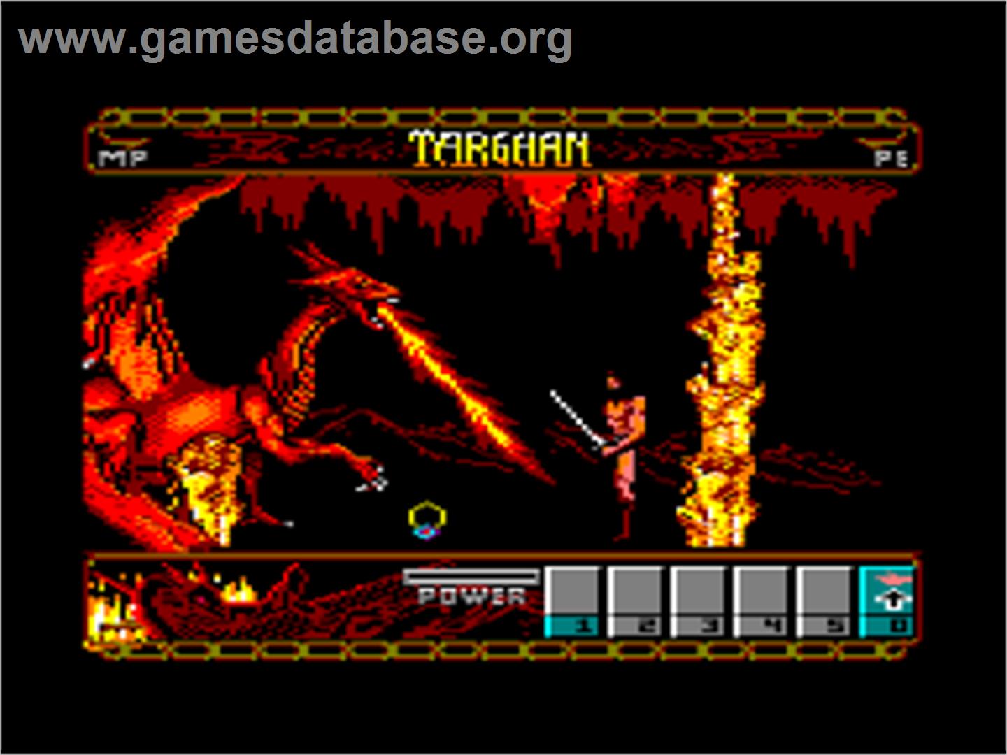 Targhan - Amstrad CPC - Artwork - In Game