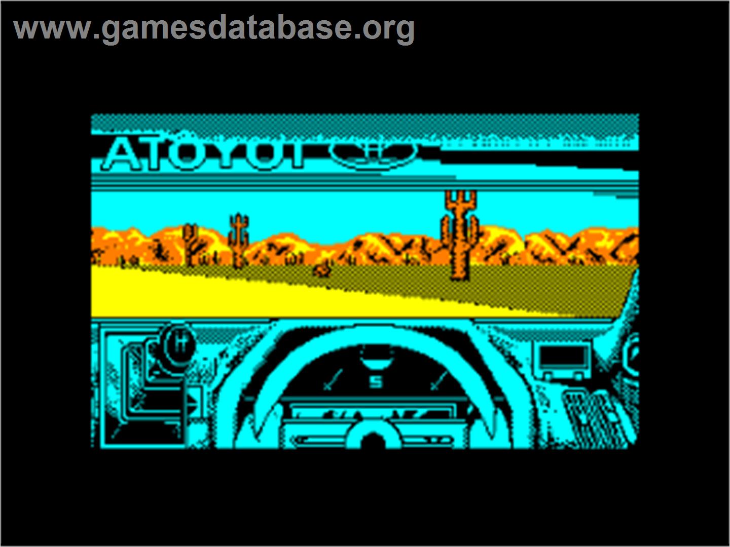 Toyota Celica GT Rally - Amstrad CPC - Artwork - In Game