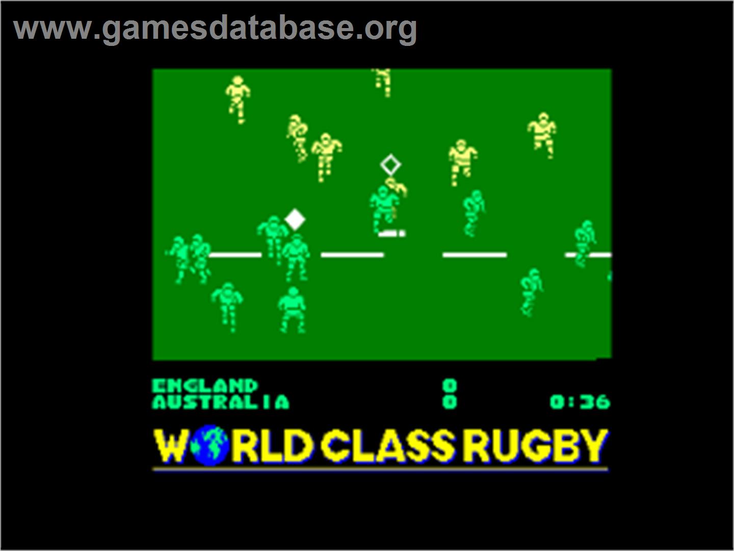 World Class Rugby - Amstrad CPC - Artwork - In Game