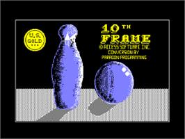 Title screen of 10th Frame on the Amstrad CPC.