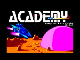 Title screen of Academy: Tau Ceti 2 on the Amstrad CPC.
