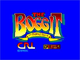 Title screen of Boggit on the Amstrad CPC.