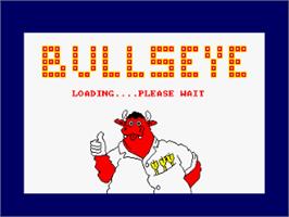Title screen of Bull's Eye on the Amstrad CPC.
