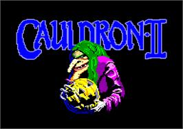 Title screen of Cauldron 2: The Pumpkin Strikes Back on the Amstrad CPC.