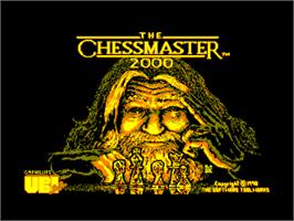 Title screen of Chessmaster 2000 on the Amstrad CPC.