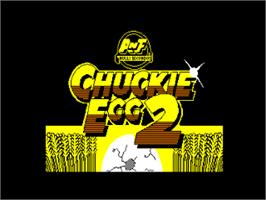 Title screen of Chuckie Egg 2 on the Amstrad CPC.