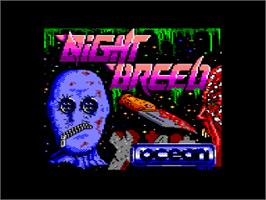 Title screen of Clive Barker's Nightbreed:  The Action Game on the Amstrad CPC.