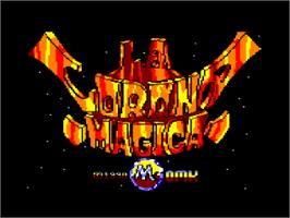Title screen of Corona Mágica on the Amstrad CPC.