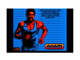 Title screen of Daley Thompson's Olympic Challenge on the Amstrad CPC.