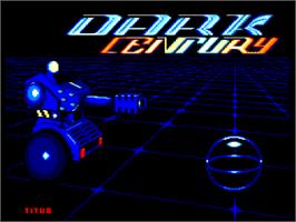 Title screen of Dark Century on the Amstrad CPC.