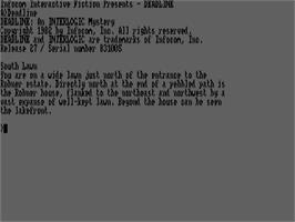 Title screen of Deadline on the Amstrad CPC.