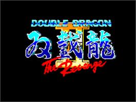 Title screen of Double Dragon II - The Revenge on the Amstrad CPC.
