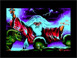 Title screen of Druid II: Enlightenment on the Amstrad CPC.