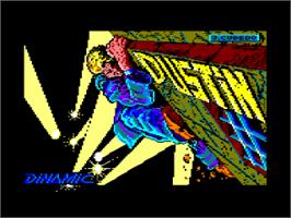 Title screen of Dustin on the Amstrad CPC.