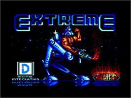 Title screen of Extreme on the Amstrad CPC.