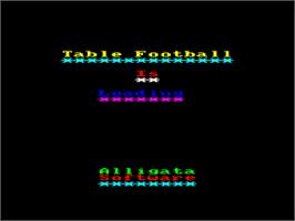 Title screen of F.A Cup Football on the Amstrad CPC.
