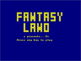 Title screen of Fantastic 4 on the Amstrad CPC.