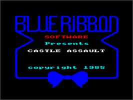 Title screen of Final Assault on the Amstrad CPC.