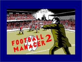 Title screen of Football Manager 2 on the Amstrad CPC.