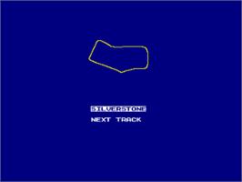 Title screen of Formula 1 Simulator on the Amstrad CPC.