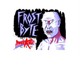 Title screen of Frost Byte on the Amstrad CPC.