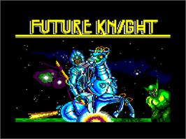 Title screen of Future Knight on the Amstrad CPC.