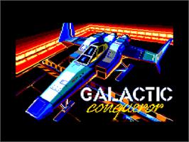 Title screen of Galactic Conqueror on the Amstrad CPC.