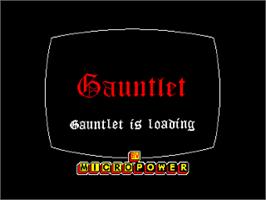 Title screen of Gauntlet on the Amstrad CPC.