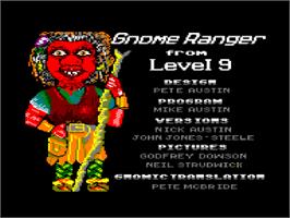 Title screen of Gnome Ranger on the Amstrad CPC.