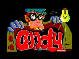 Title screen of Goody on the Amstrad CPC.