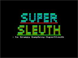 Title screen of Grumpy Gumphrey Supersleuth on the Amstrad CPC.