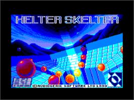 Title screen of Helter Skelter on the Amstrad CPC.