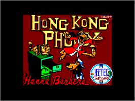 Title screen of Hong Kong Phooey: No.1 Super Guy on the Amstrad CPC.
