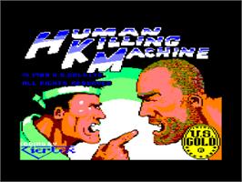 Title screen of Human Killing Machine on the Amstrad CPC.
