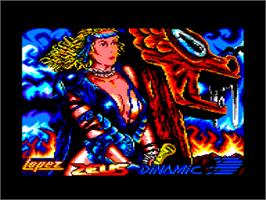 Title screen of Hundra on the Amstrad CPC.