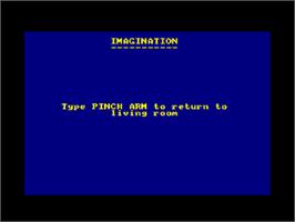 Title screen of Imagination on the Amstrad CPC.