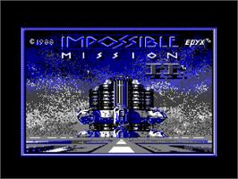 Title screen of Impossible Mission 2 on the Amstrad CPC.