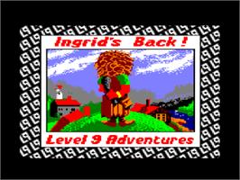 Title screen of Ingrid's Back on the Amstrad CPC.