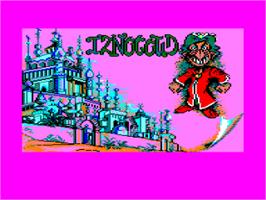 Title screen of Iznogoud on the Amstrad CPC.