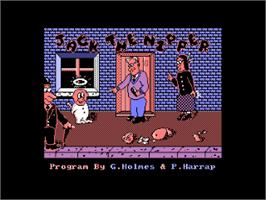 Title screen of Jack the Ripper on the Amstrad CPC.