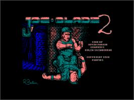 Title screen of Joe Blade 2 on the Amstrad CPC.