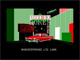 Title screen of Las Vegas Video Poker on the Amstrad CPC.