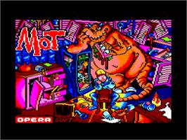 Title screen of MOT on the Amstrad CPC.