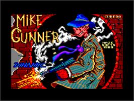 Title screen of Mike Gunner on the Amstrad CPC.