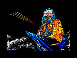 Title screen of Ninja Gaiden: Shadow on the Amstrad CPC.